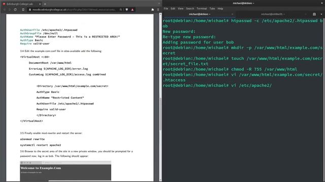 Managing a Web Server - Week 8 .htaccess & Additional Sites смотреть онлайн