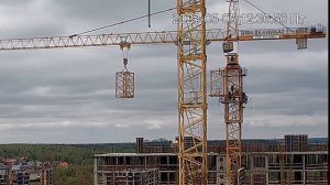 РОСТ БАШЕННОГО КРАНА. Наращивание крана LIEBHERR.