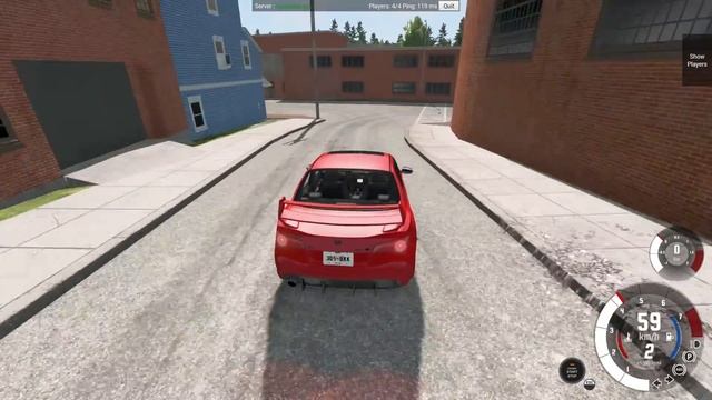 Догонялки с друзьями в BeamNG Drive Мультиплеер (BeamMP)