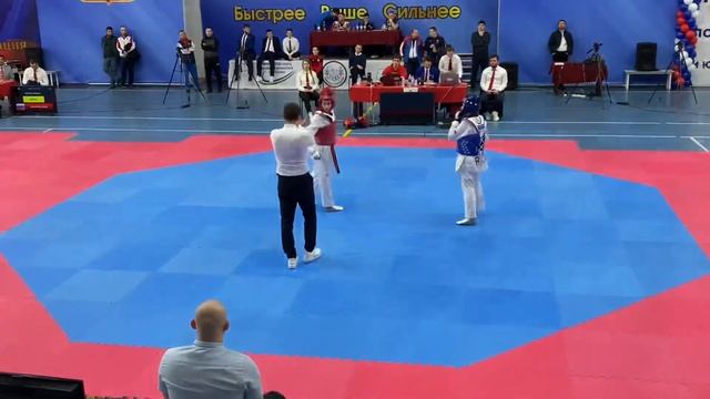 Д 46кг ФИНАЛ Первенство России?? по тхэквондо среди молодежи 2022 National Championship U-21 FINAL смотреть онлайн