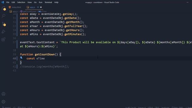 Countdown Project in JavaScript | Countdown Timer JS | JavaScript Project for Beginners (Hindi) смотреть онлайн