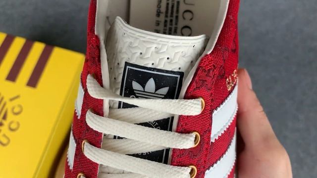 ADIDAS X GUCCI GAZELLE ORIGINAL GG RED смотреть онлайн