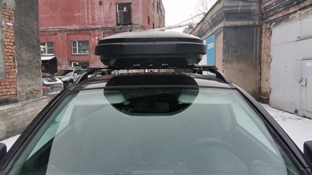 Короткий ролик Автобокс Carlsteelman Sport 2230x900x385 на Qashqai смотреть онлайн