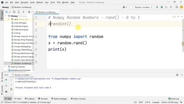 Random Number In Numpy - Tamil | Numpy Python Library Full Course смотреть онлайн