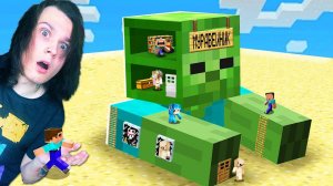 МОИ ДЕТИ ВЫЖИВАЮТ ВНУТРИ ЗОМБИ В МАЙНКРАФТ!