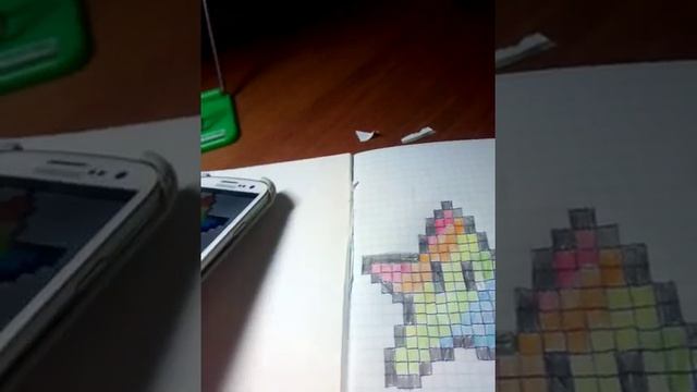 Рисуем по клеточкам звезду!!!! смотреть онлайн