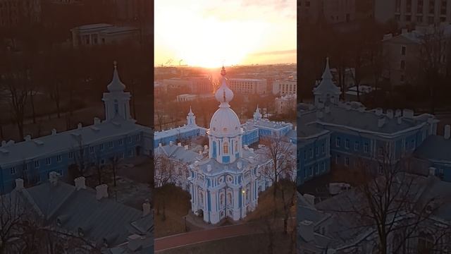Санкт-Петербург  19.11.2023.Вид с колокольни Смоленского сабора.