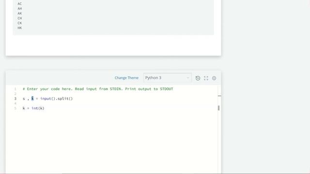 Hackerrank Python | Challenge #30 | itertools.combinations() смотреть онлайн