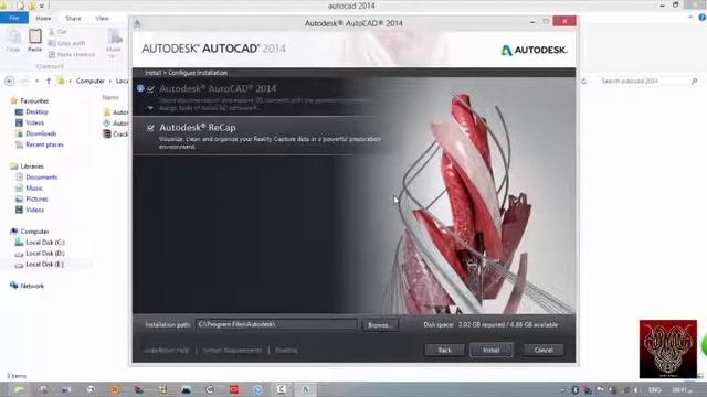 تسطيب وتفعيل برنامج الاوتوكاد مدي الحياة 2013& 2014 |Setup and activate autocad 2013& 2014 program смотреть онлайн