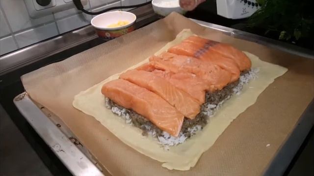Кулебяка!!! Очень вкусный рыбный пирог!!! Приготовлено на termomix!! смотреть онлайн