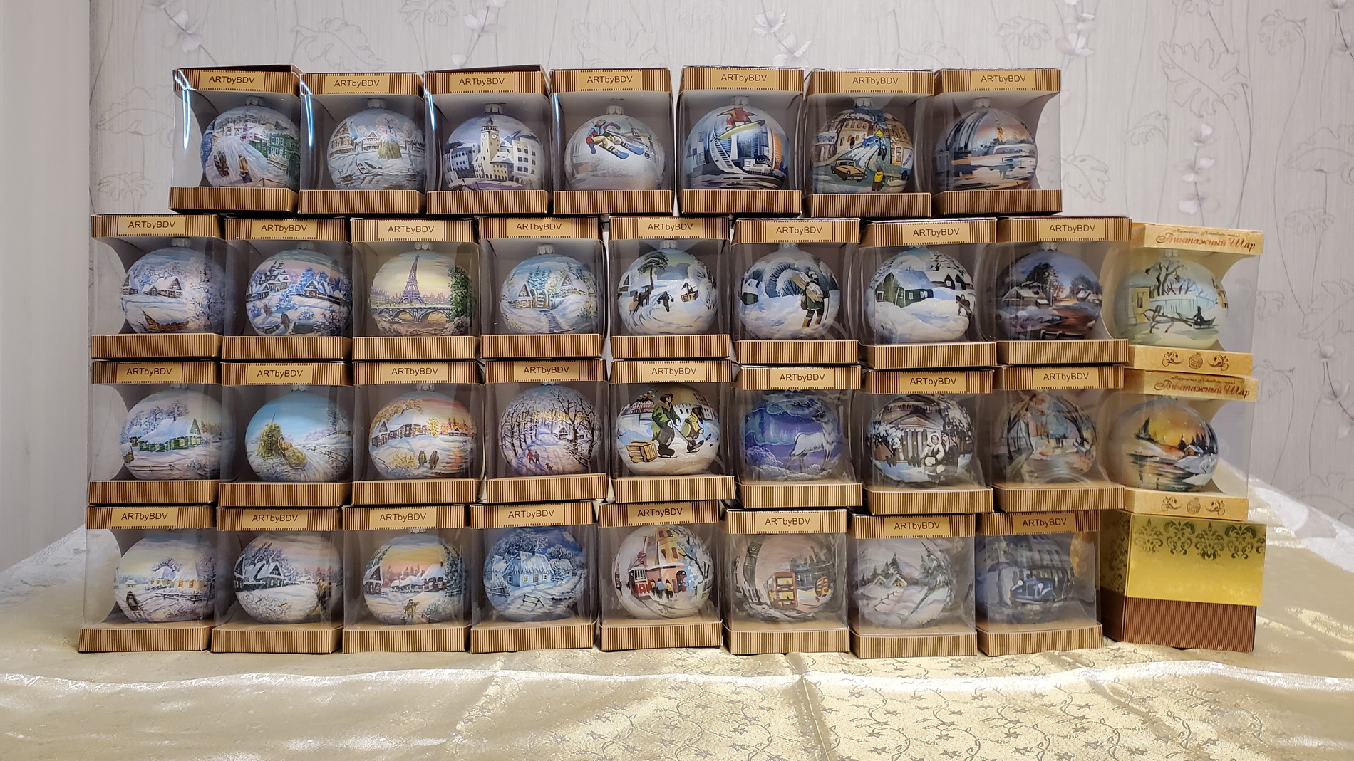 Наши новые елочные игрушки купленные в 2022 году. Часть четвертая - Елочные шары смотреть онлайн