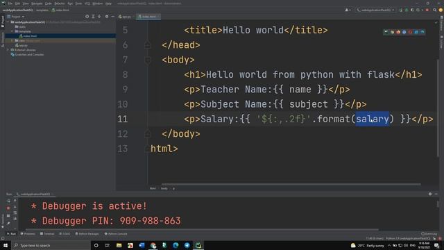 Web Application in Python using Flask framework Part1 смотреть онлайн