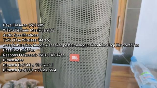 JBL PARTY BOX 100 | REVIEW |UNBOXING | INDONESIA смотреть онлайн