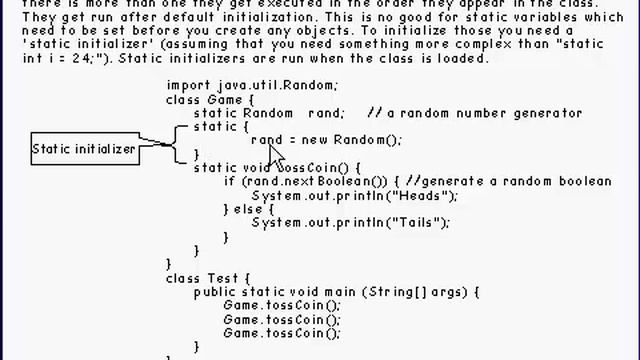 Java Tutorial 3.10 Classes Part 10/12 - static initializers смотреть онлайн