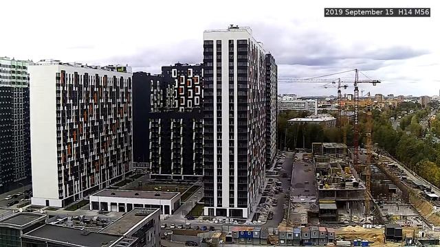 Стройка ЖК Летний сад (1 камера) 15 сентября 2019 г смотреть онлайн