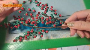 Композиция из бисера "Лисичкин Сон" МК от Koshka2015- beaded flowers, цветы из бисера, МК
