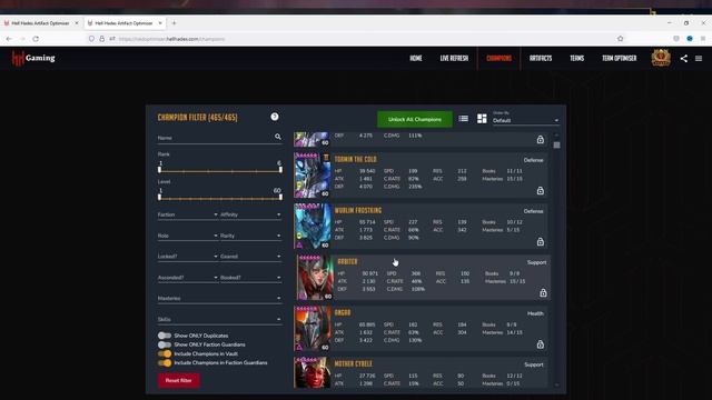 Программа одевает героев в Raid shadow legends! смотреть онлайн