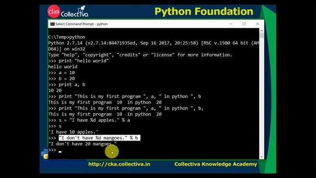 #16 Output || Learn Python Foundation in Tamil смотреть онлайн