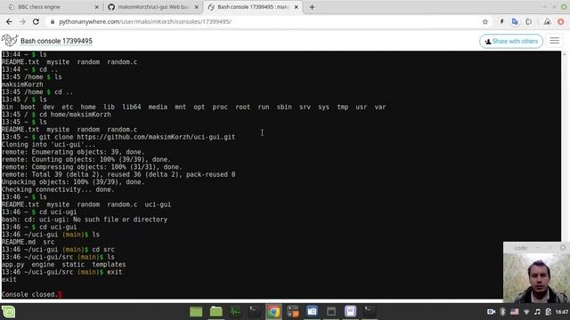 Web based GUI for UCI chess engine: final adjustments and DEPLOY at pythonanywhere.com смотреть онлайн