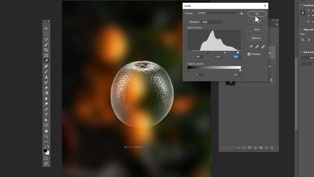 Transparent Effect in Photoshop | Transparent Orange Manipulation #SmartGraphics смотреть онлайн