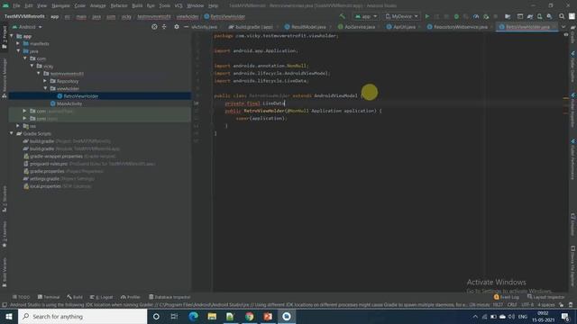 MVVM Android Architecture Retrofit in Android studio || Hindi Tutorial смотреть онлайн