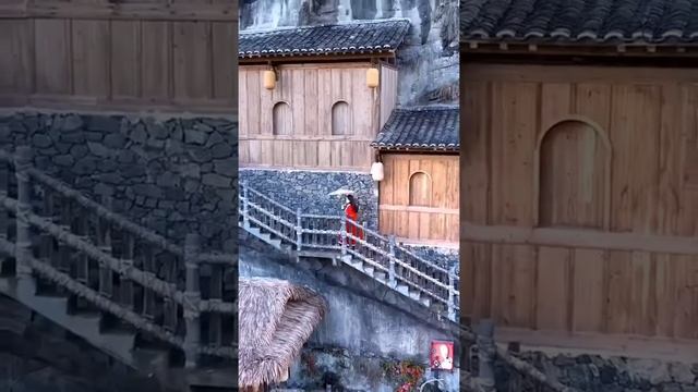 Удивительная архитектура деревни в Шанграо, провинция Цзянси, Китай. смотреть онлайн