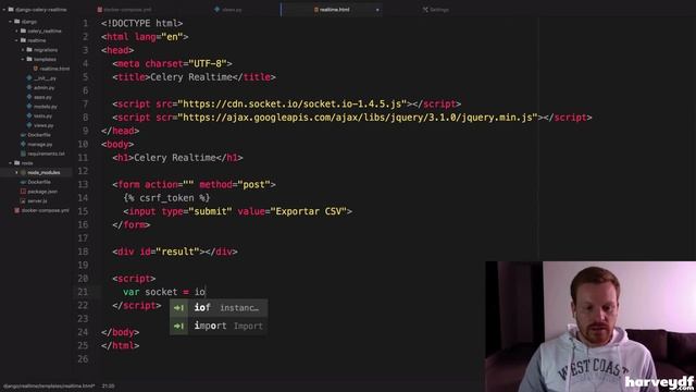 Tutorial: Celery en tiempo real con Socket.io смотреть онлайн