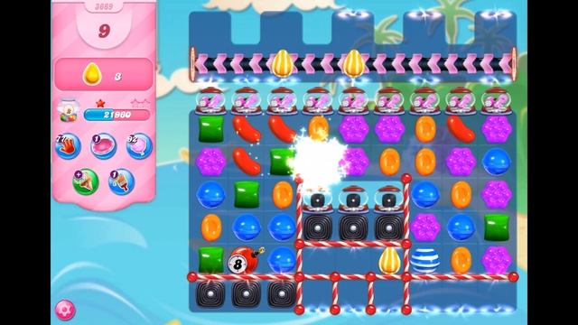 Candy Crush Saga - Level 3669 ☆☆☆ смотреть онлайн