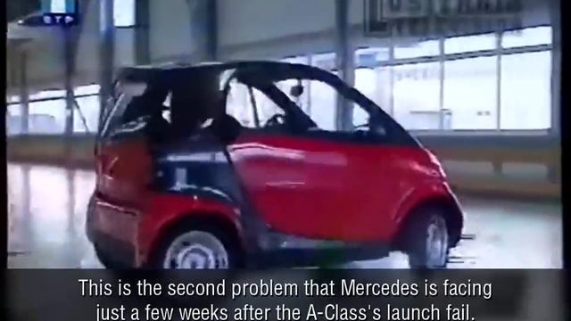 Smart's safety issues & Mercedes A-Class moose/elk test - Portuguese TV coverage смотреть онлайн