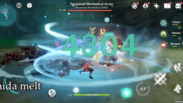 Normal melt vs Nahida melt Ganyu Damage Comparison {Genshin Impact} смотреть онлайн