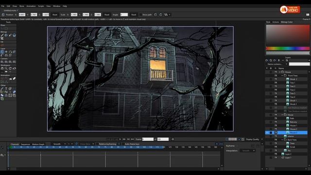 Create Scenes with Depth in Moho. смотреть онлайн