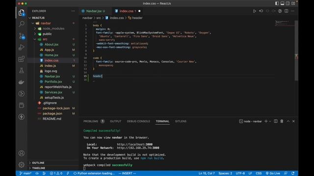 Create Navbar In React JS | React-Router-Dom | React Tutorials For Beginners ? смотреть онлайн