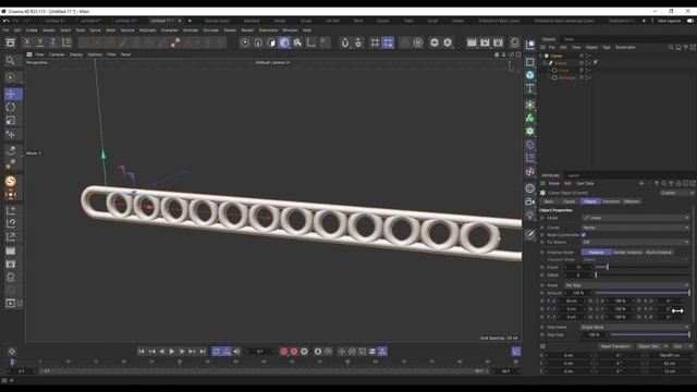 Cinema 4D | Анимация цепи смотреть онлайн