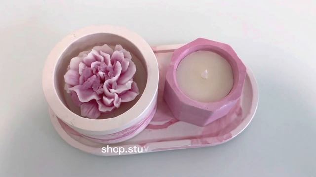 Подарочный набор. Ароматические свечи из натурального воска. Израиль @shop.studio-french.com смотреть онлайн