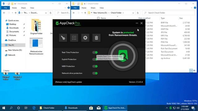 AppCheck Anti-Ransomware : MedusaLocker Ransomware (.ReadInstructions) Block Video смотреть онлайн