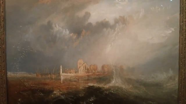 Quillebeuf Mouth of the Seine 1833 England J. M.W. Turner 1775-1851 Calouste Gulbenkian Museum смотреть онлайн