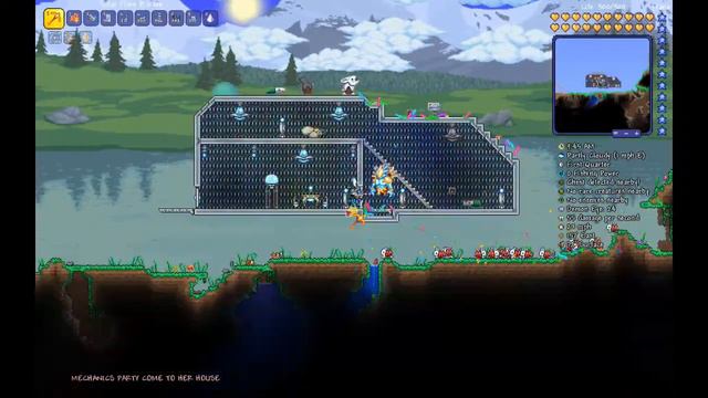Building a house for THE MECHANIC (TERRARIA) смотреть онлайн