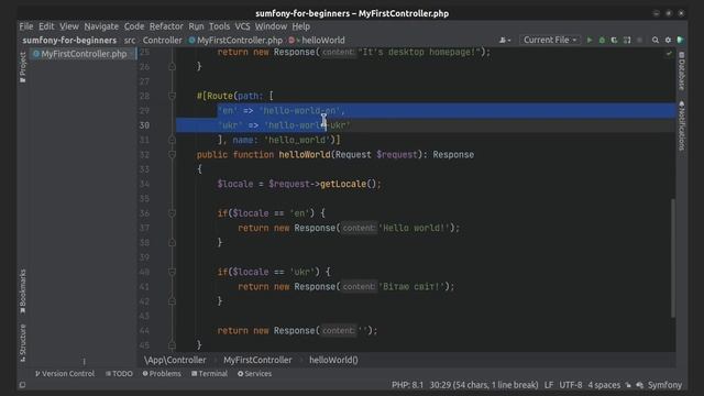 Symfony 6 - Routing for the multilingual application смотреть онлайн