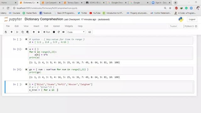 Meeting 16 - Part 3: Dictionary Comprehension (Continued). смотреть онлайн