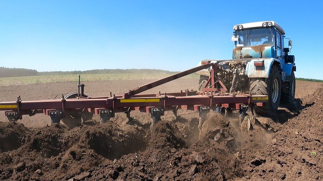 МТЗ 1523 и ХТЗ 17221 на обработке чистого пара. смотреть онлайн