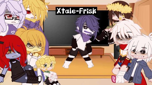 Undertale reacts to Frisk AUs😑❤️//Gacha Club смотреть онлайн