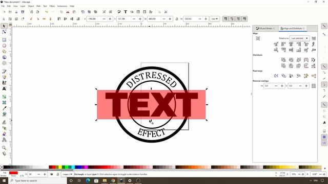 Create a Distressed Text Effect in Inkscape смотреть онлайн