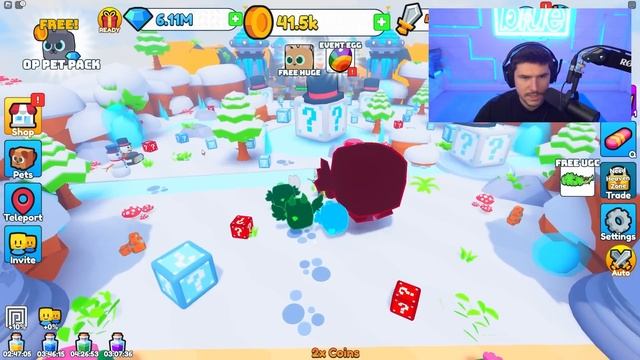 I Got A GIANT PET And BROKE THE MOST INSANE LUCKY BLOCKS! смотреть онлайн