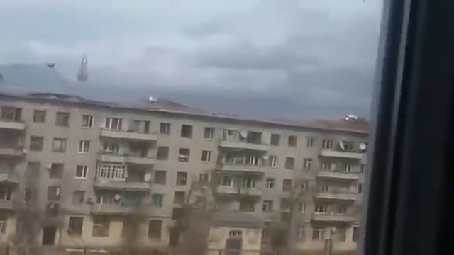 Жамбыл облысы, Қаратау қаласында болған дауыл. (боямасыз бейне)