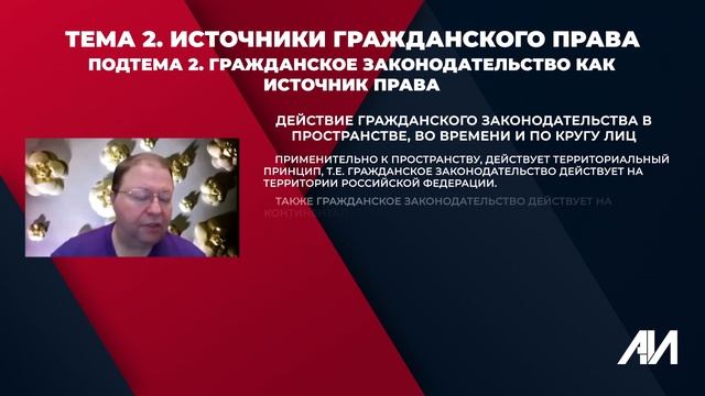 [Лекция 6] ГРАЖДАНСКОЕ ПРАВО. Общая часть. Тема 2: Источники гражданского права. (часть 2) смотреть онлайн