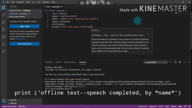 Text to speech with 5-7 lines of code with python. смотреть онлайн