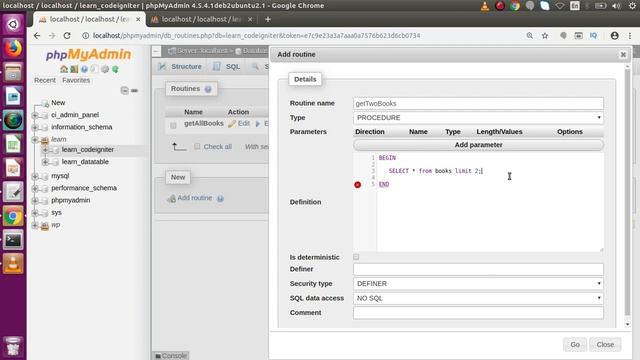 MySQL Stored Procedure Beginners Tutorial #3 - Create Stored Procedure using PhpMyAdmin Interface смотреть онлайн