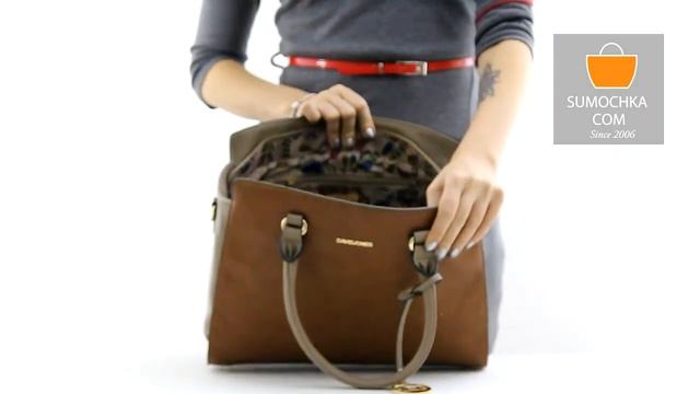 Сумка David Jones 2775 brown taupe смотреть онлайн