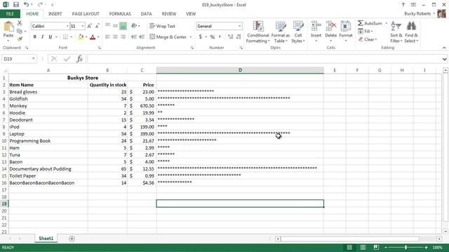 Microsoft Excel 2013 Tutorial - 22 - More Cool String Functions смотреть онлайн