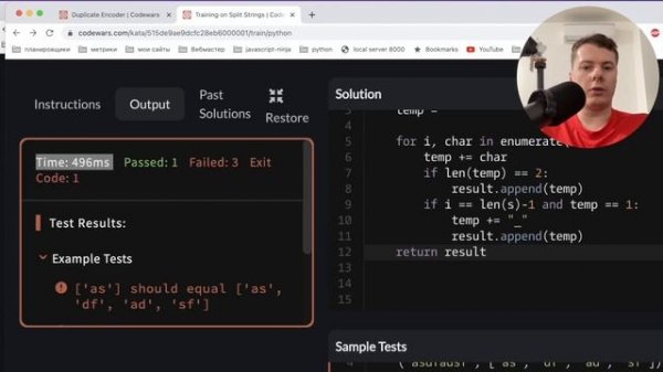 SPLIT STRINGS - Python Codewars task for beginners